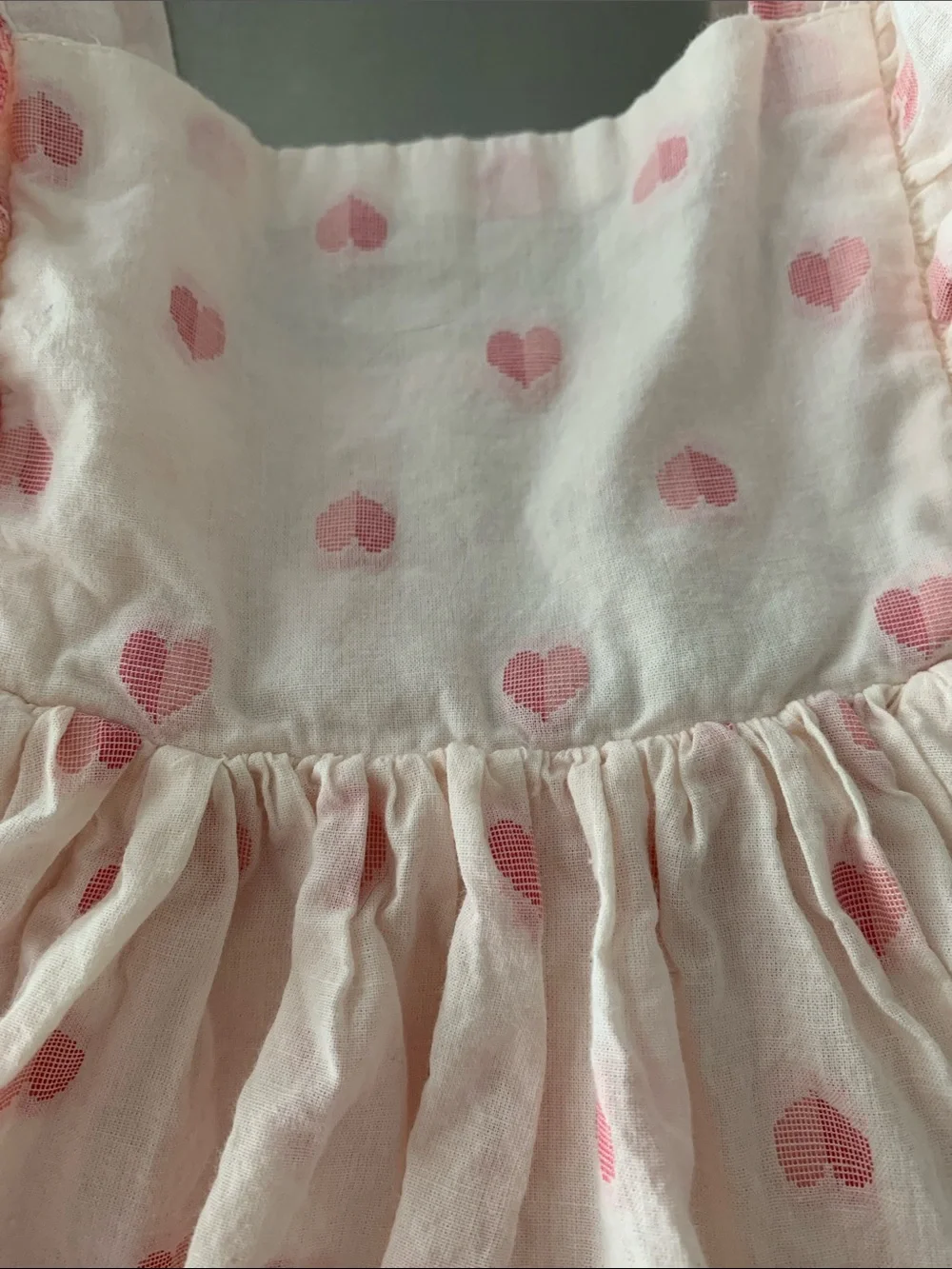 Cupcakes and Cashmere Baby Girl Dress Cotton Hearts Pattern - Size 18M